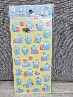 Hangyodon Puffy 3D Stickers 🩵🐙 | Sanrio Japan
